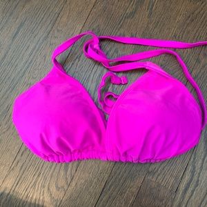 pink string bikini top